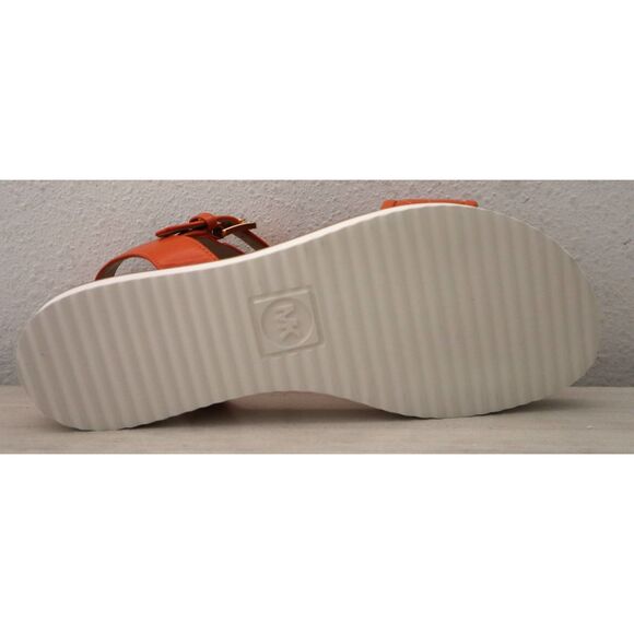 MICHAEL Michael Kors PV24K Women’s Sz 8M Orange Platform Slingback Sandals - Picture 4 of 15